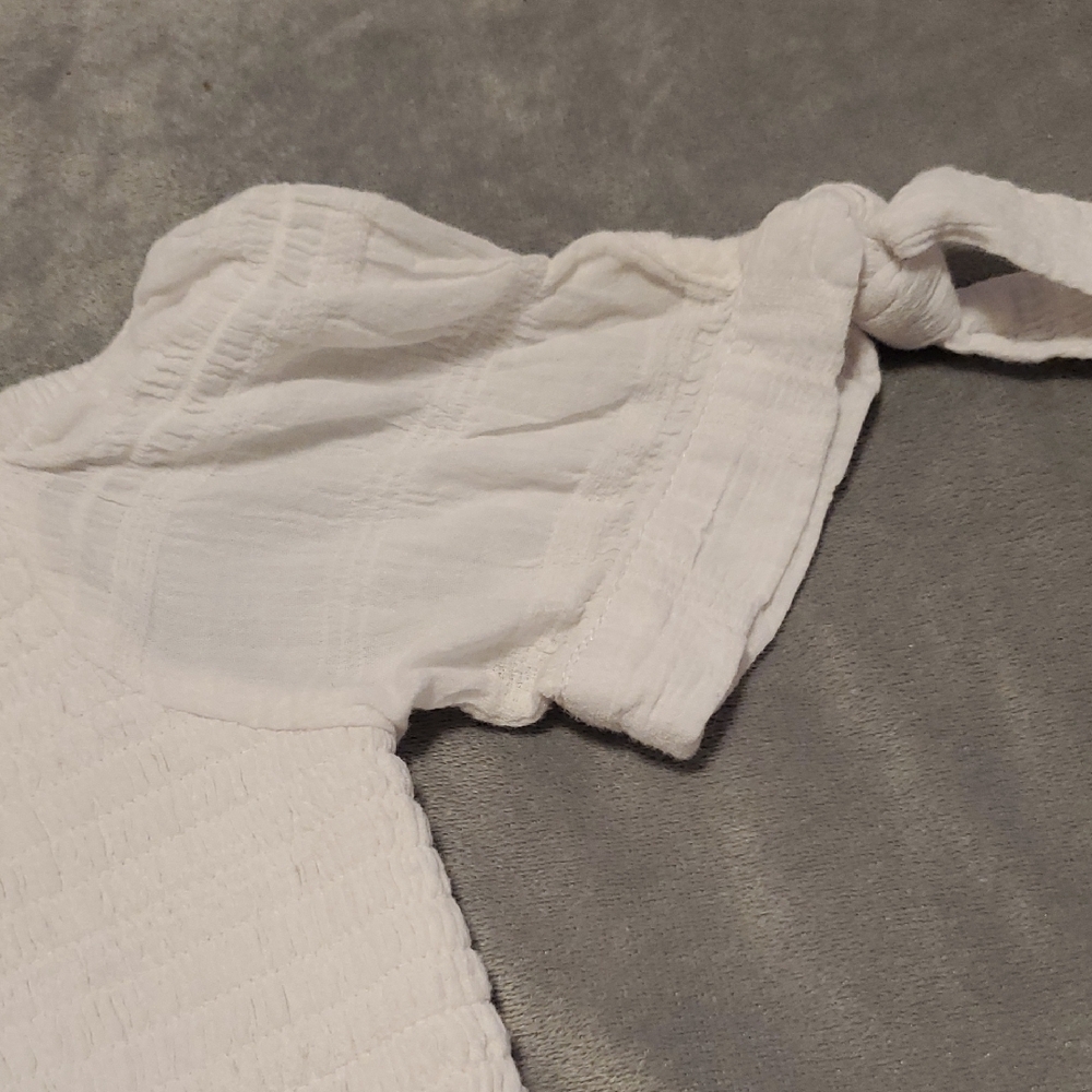 White Ruffled Kids Blouse - Picture 5 of 7
